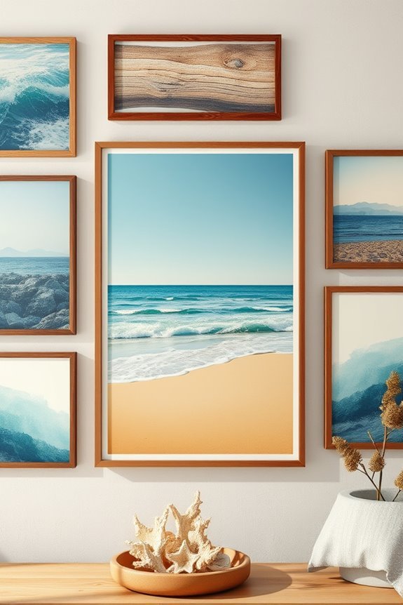 nostalgic vintage beach posters