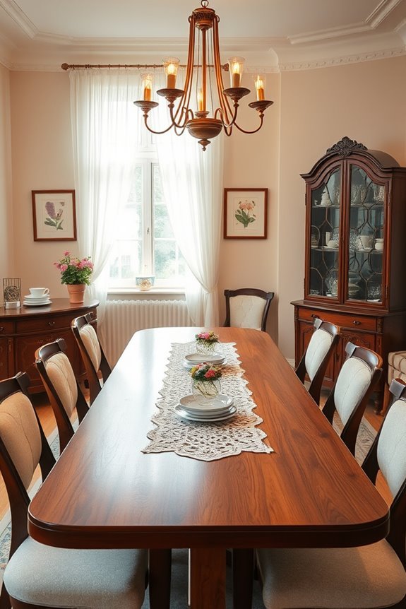 nostalgic vintage dining room