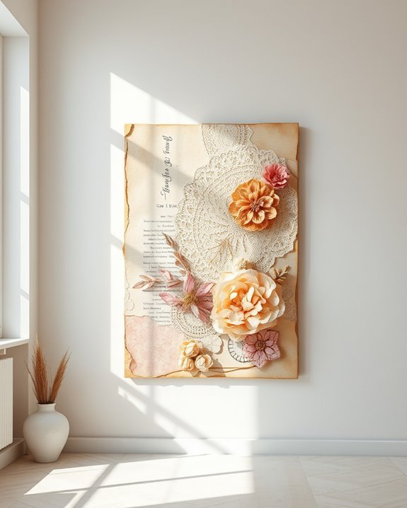 nostalgic vintage paper collages