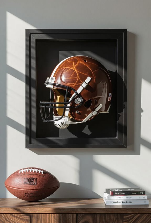 nostalgic vintage sports wall