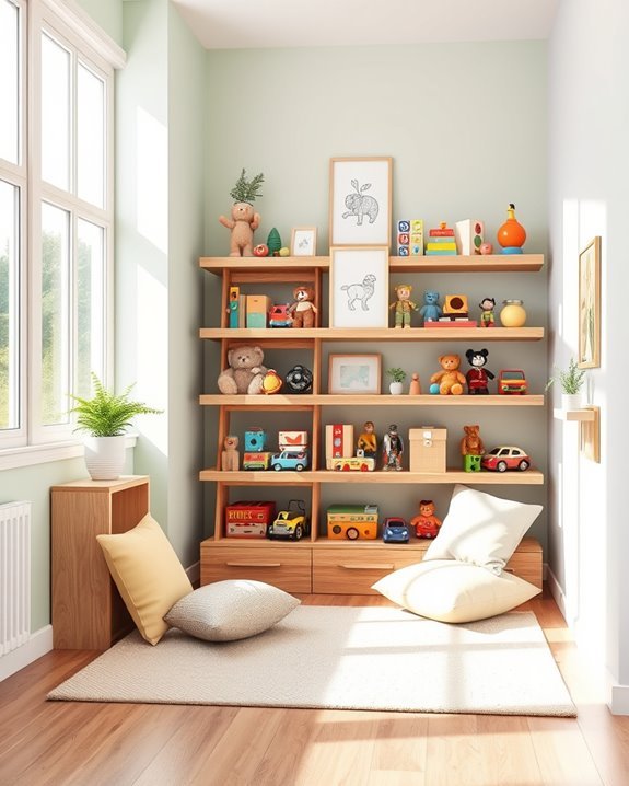 nostalgic vintage toy display