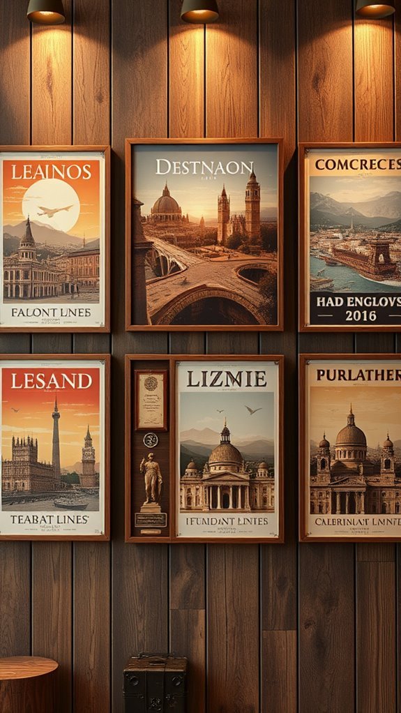 nostalgic vintage travel art