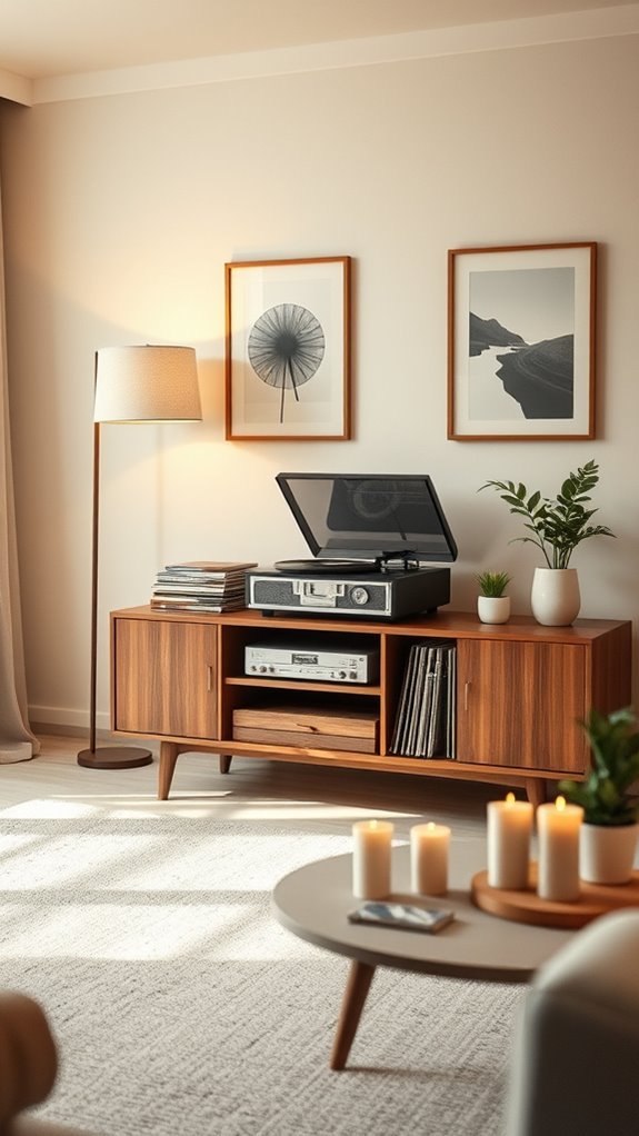 nostalgic vinyl listening experience