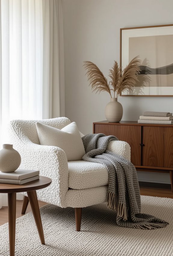 nubby textures muted tailored silhouettes