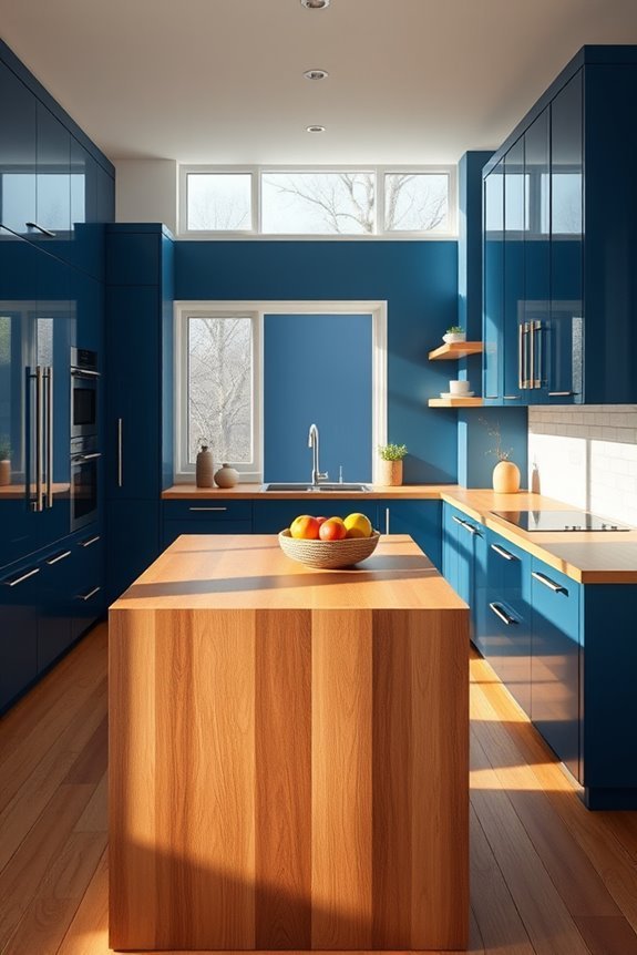 ocean blue and maple