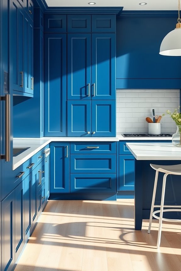ocean blue and white