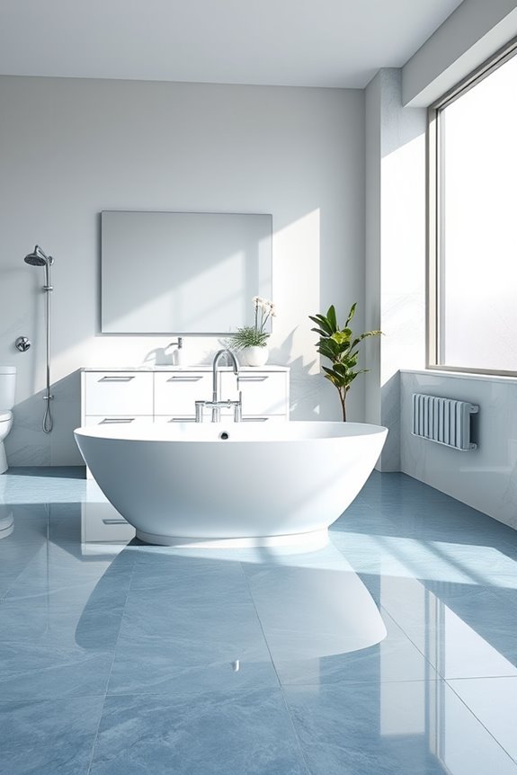 ocean blue tile elegance