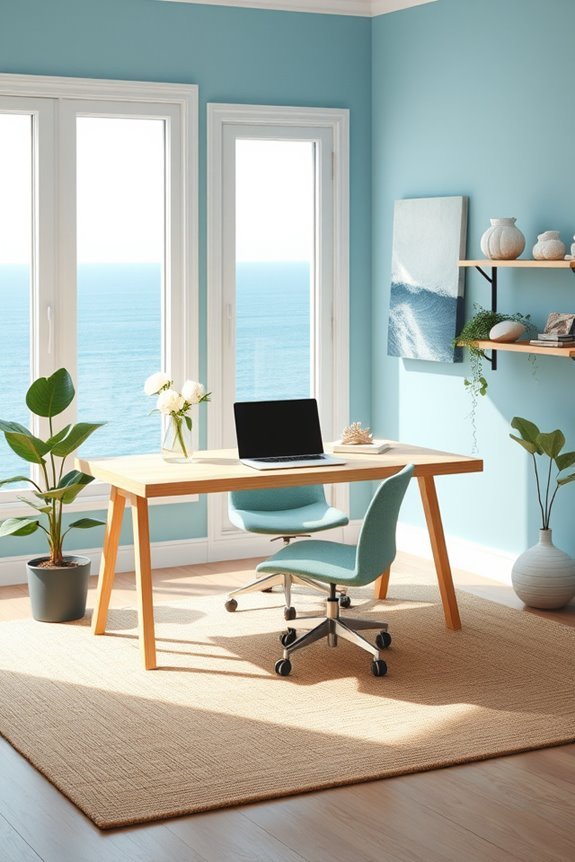 ocean themed office decor ideas