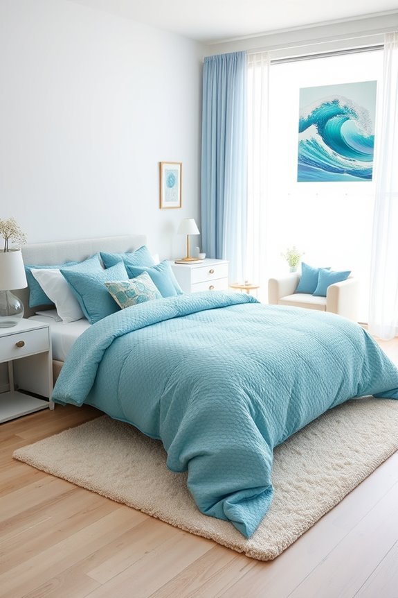 ocean wave bedroom decor