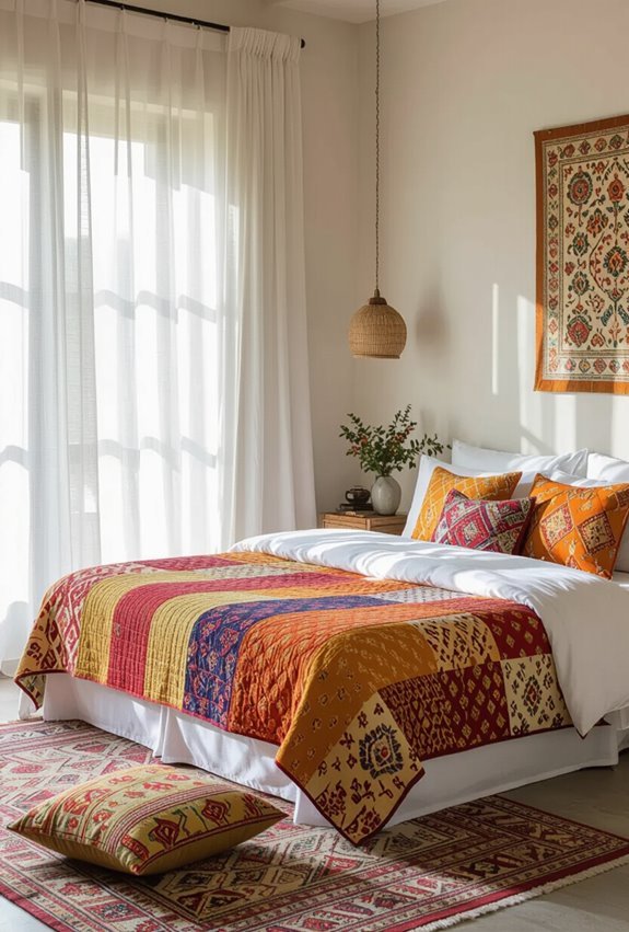 ochre walls indian textiles