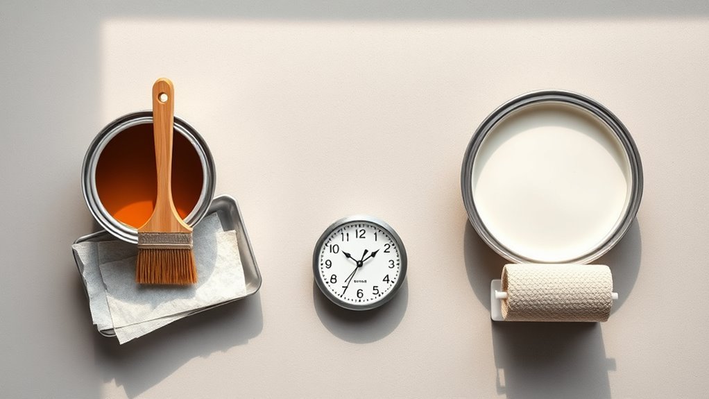 oil vs latex dry times