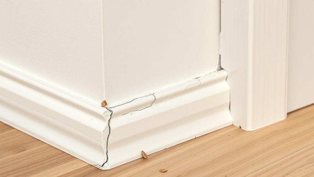 old caulk causes damage