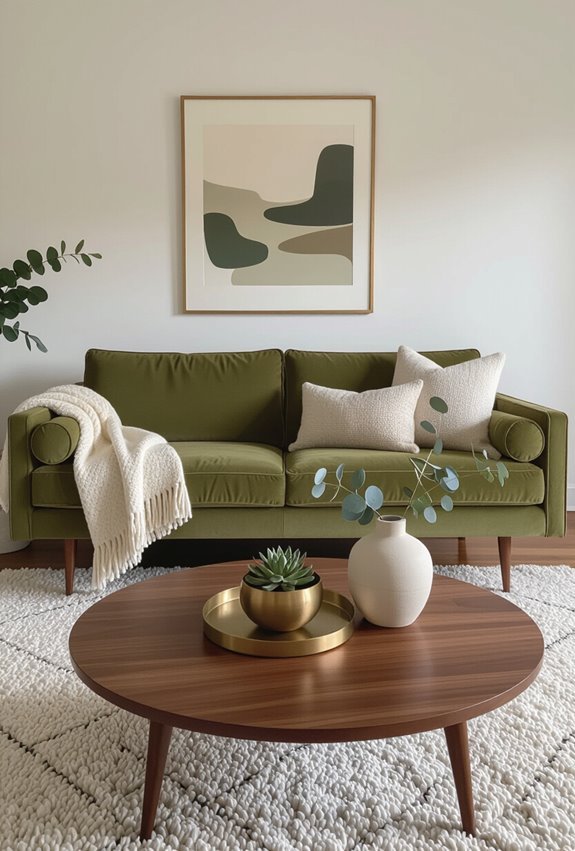olive cream brass elegance