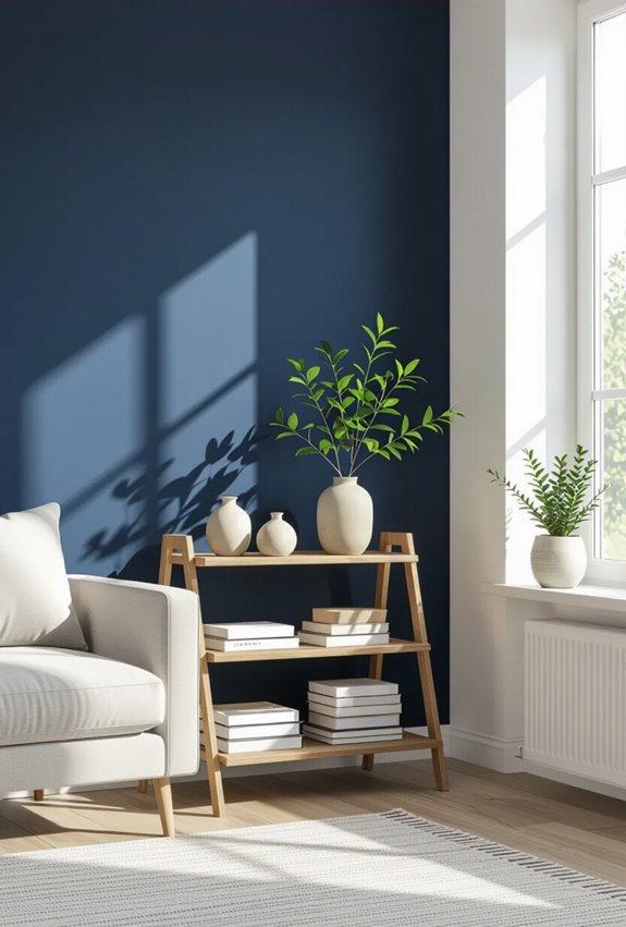 ombre matte accent wall