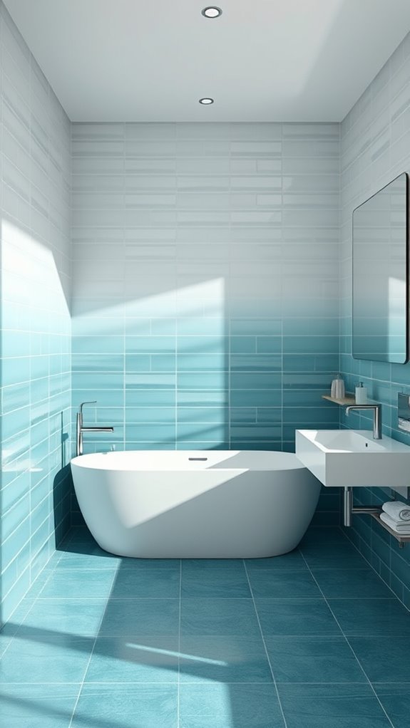 ombre tile design impact