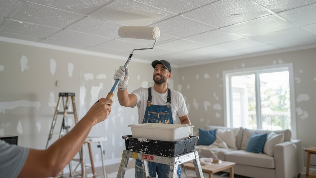 one day ceiling painting plan