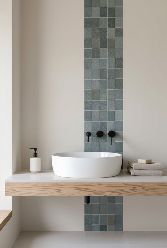 one focal tile statement