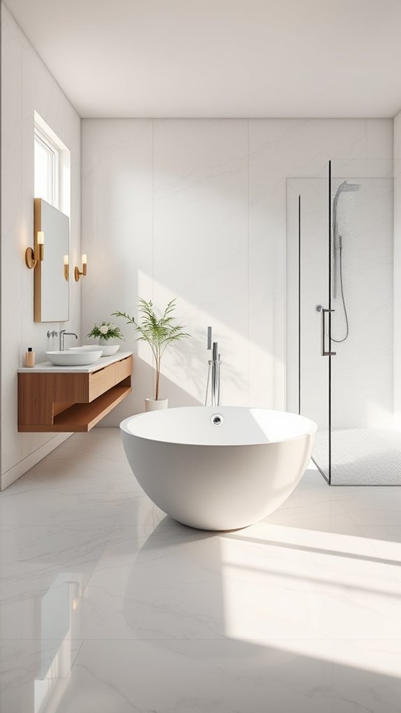 open airy bathroom design