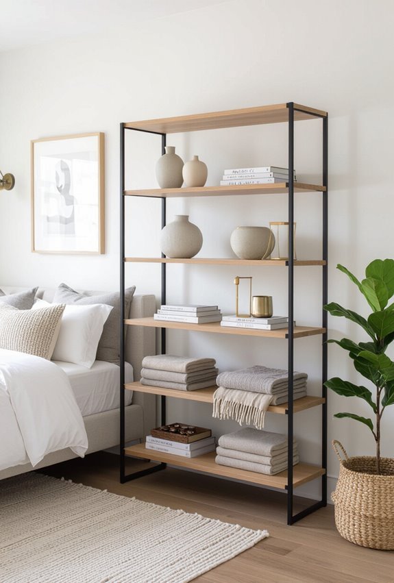 open backed shelving room dividers