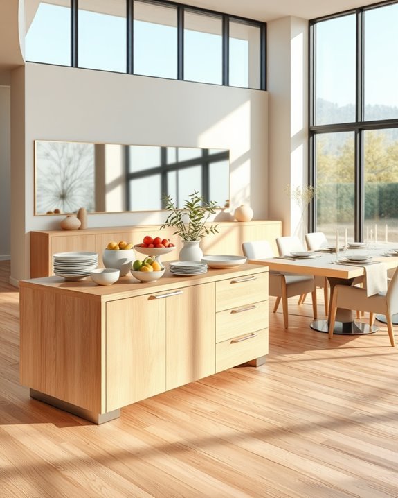 open buffet dining design