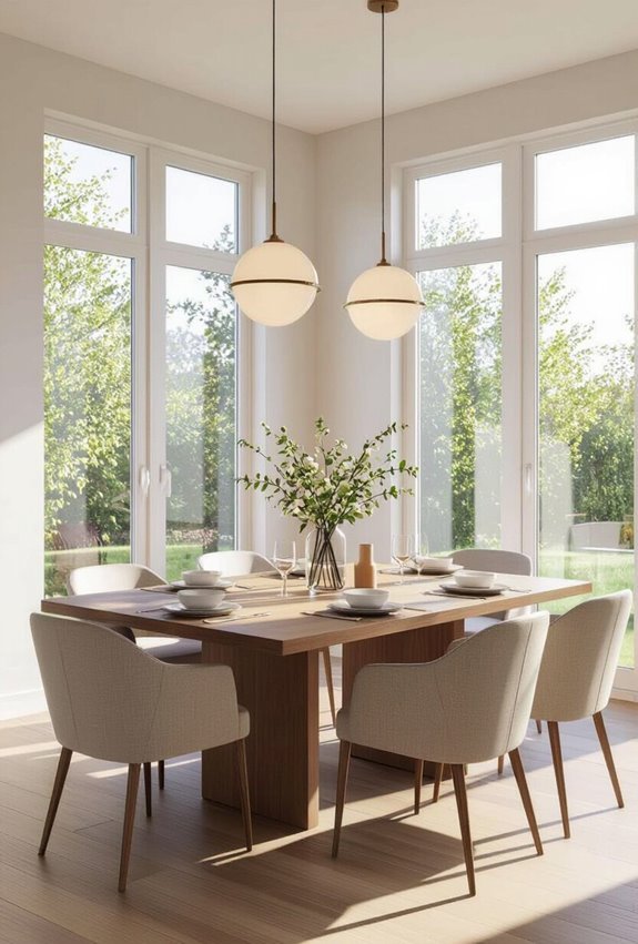 open concept kitchen dining flow