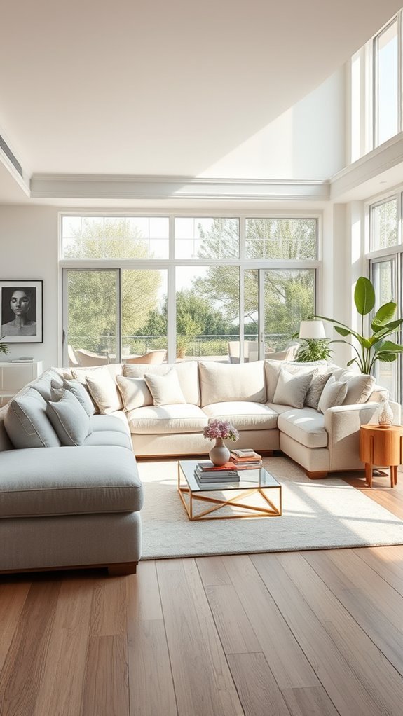 open concept living room