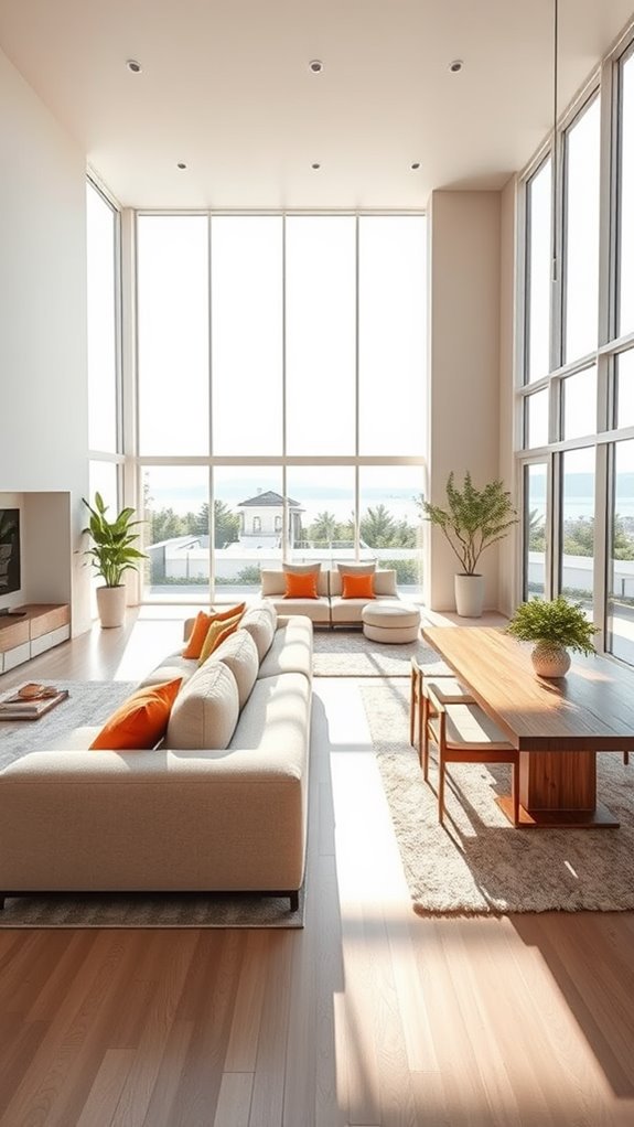 open floor plan design