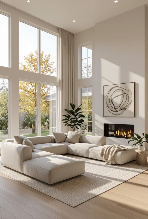 open layout intimate seating