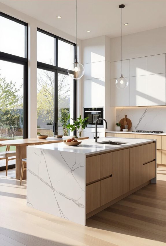 open plan sightlines for spaciousness
