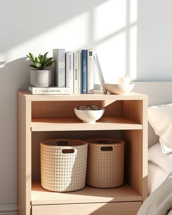 open shelving for accessibility
