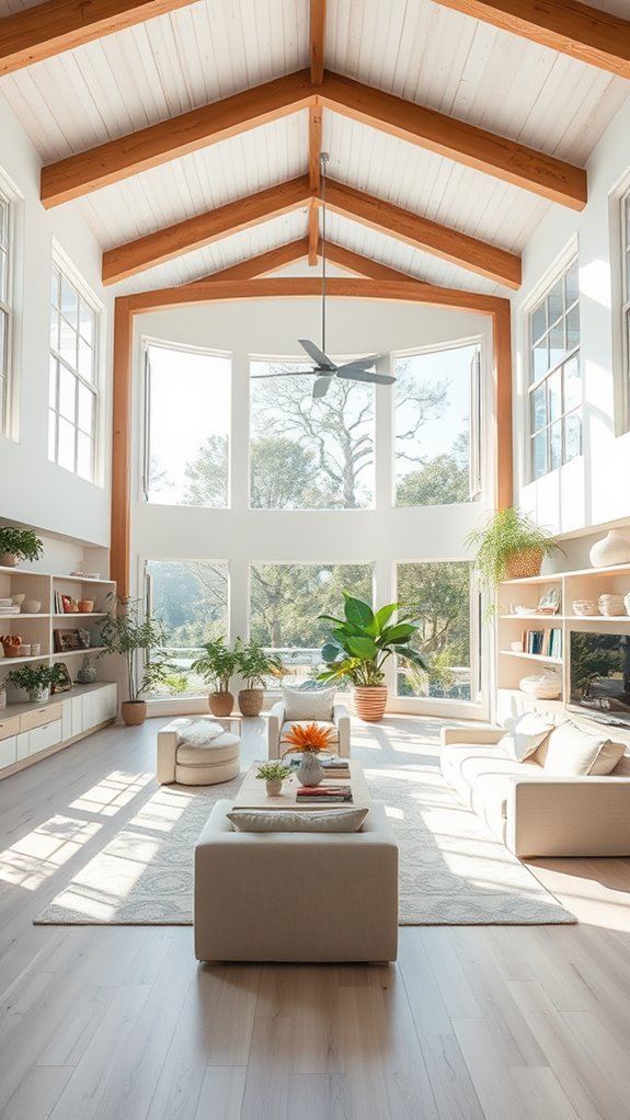 open shelving for organization