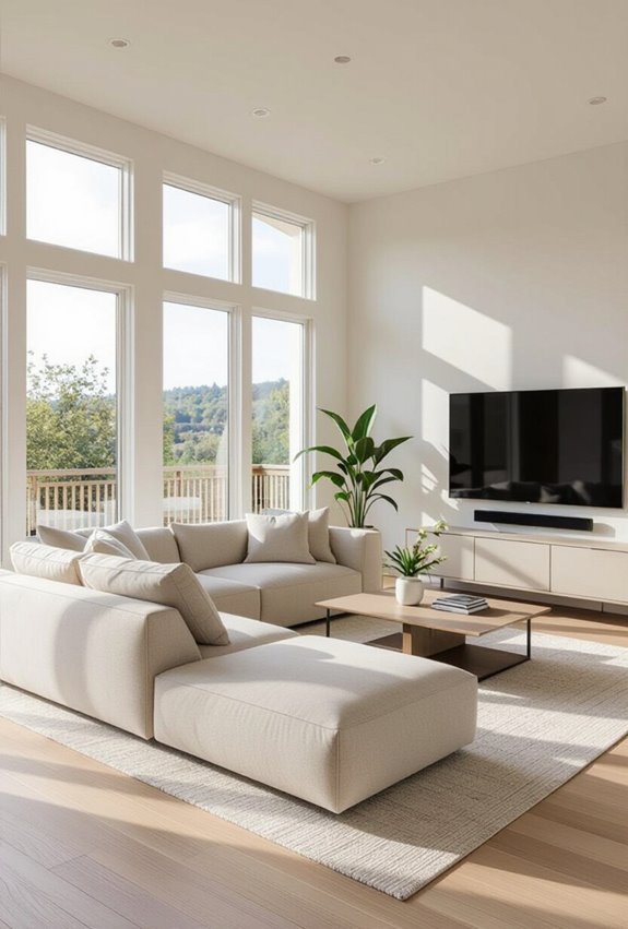 optimal l shaped tv viewing
