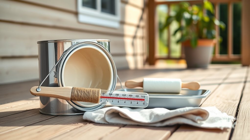 optimal outdoor painting temperatures