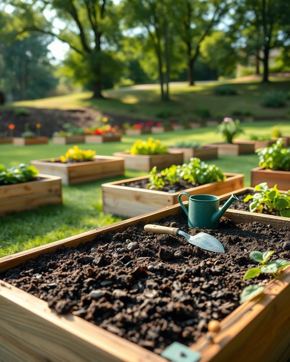optimal raised garden location