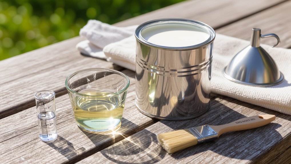 optimal solvent thinning ratios