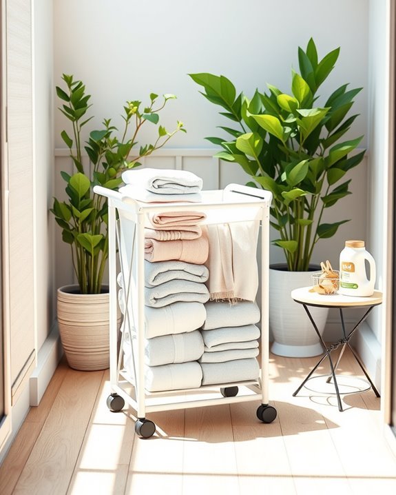 optimize balcony laundry organization