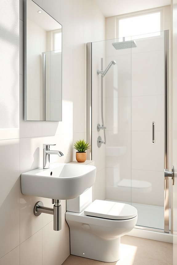 optimize small bathroom fixtures