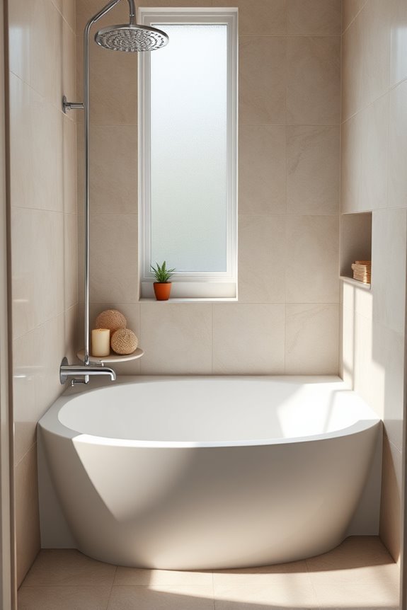 optimize small bathroom space