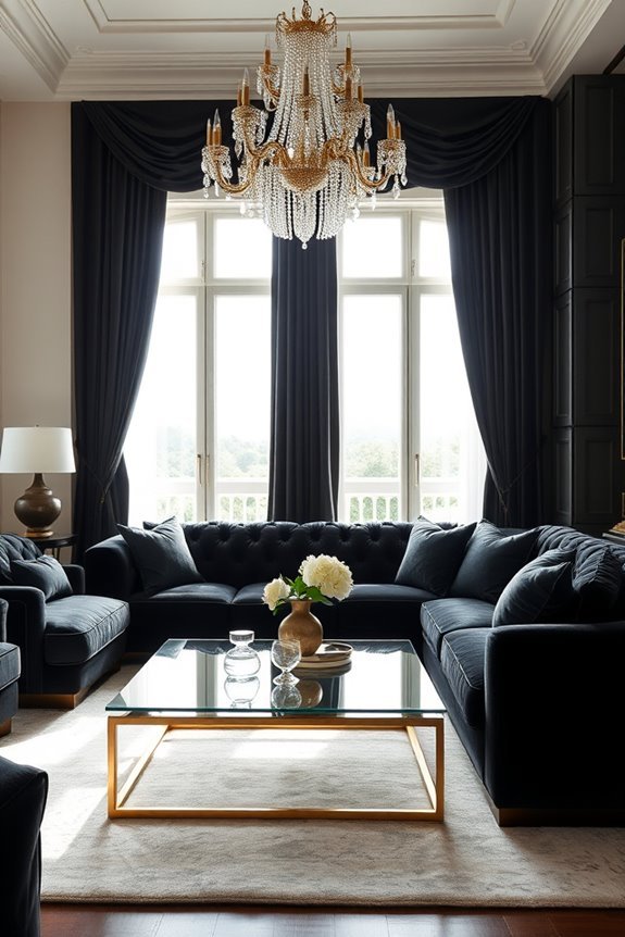 opulent black velvet elegance