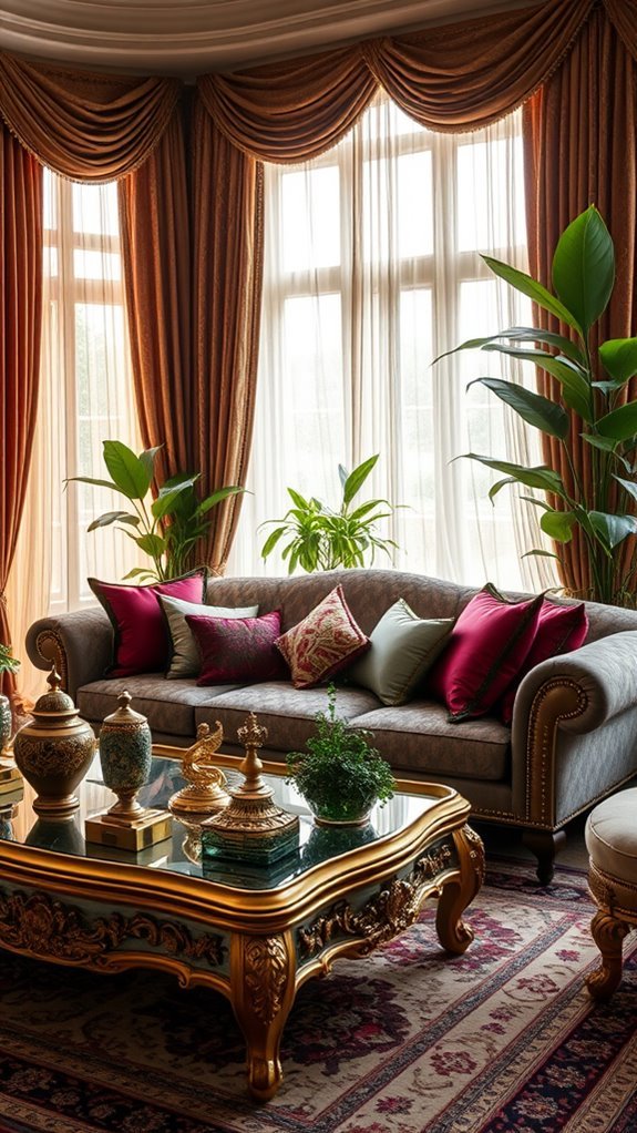 opulent materials for decor