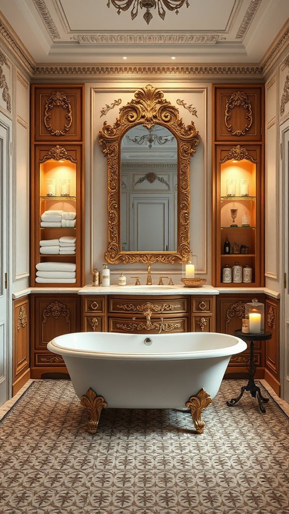 opulent storage for bathrooms