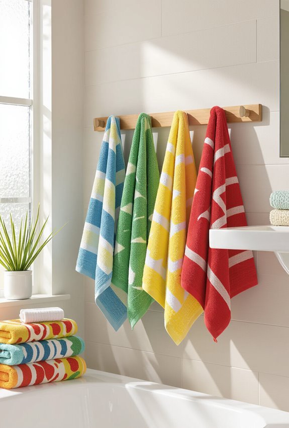 organic colorful low impact towels