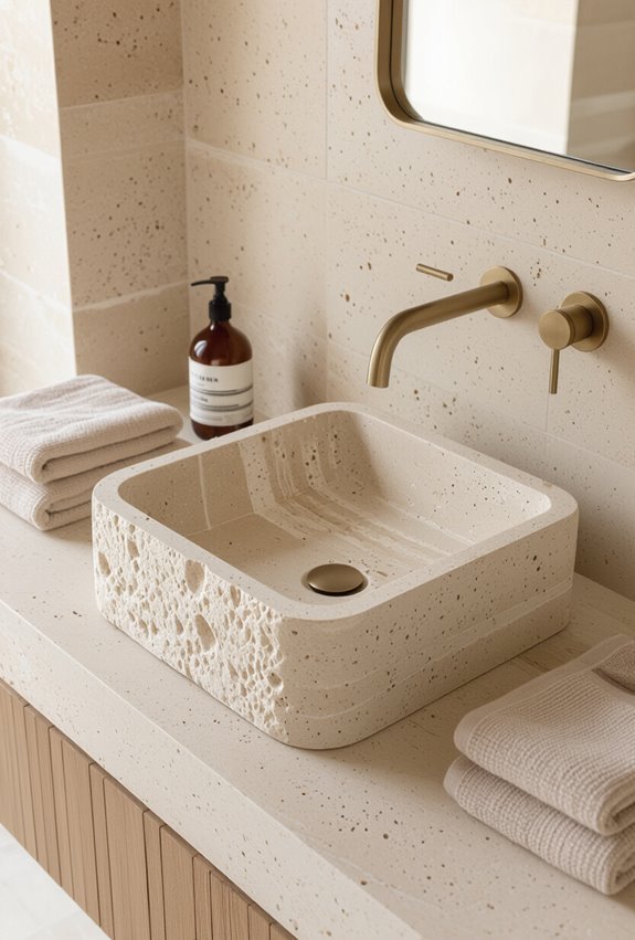 organic textured stone warmth