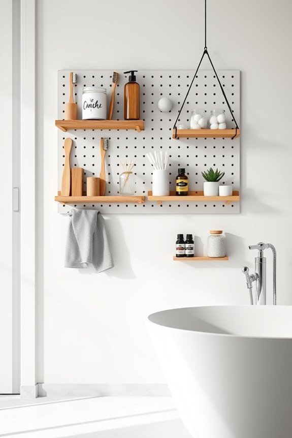 organize bathroom accessories efficiently