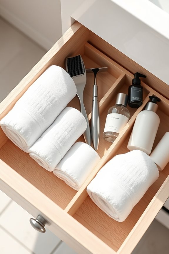 organize bathroom drawer essentials