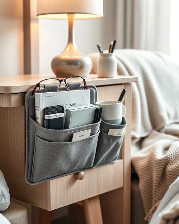 organize bedside essentials efficiently