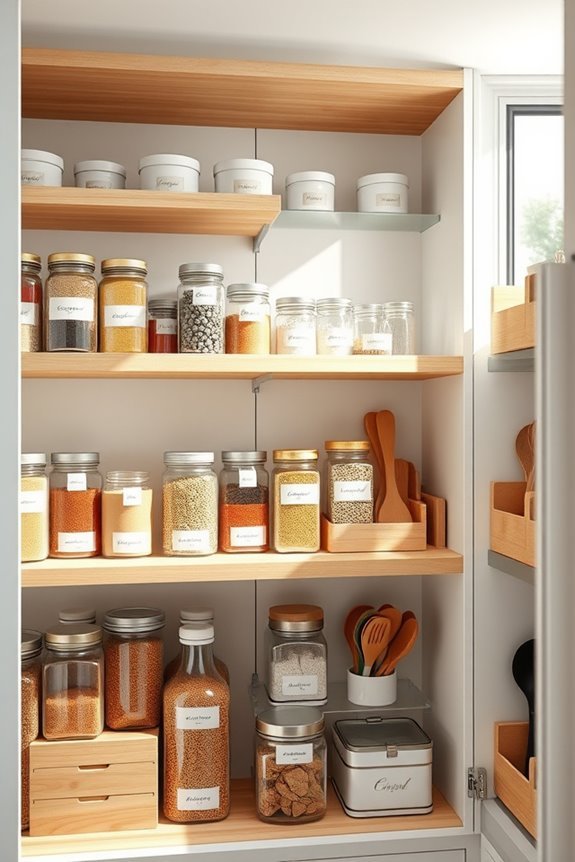 organize kitchen with labels