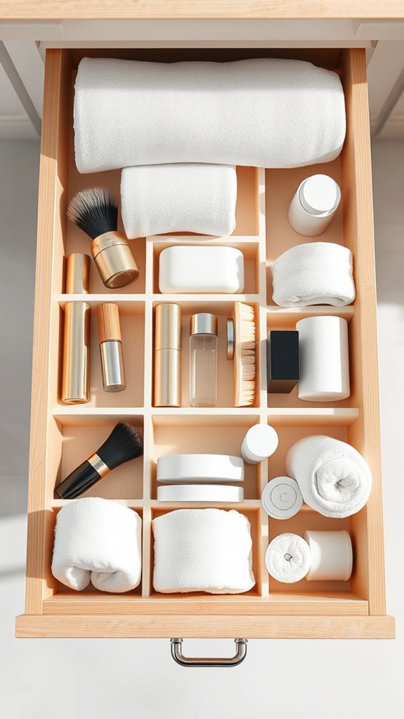 organized bathroom drawer solutions