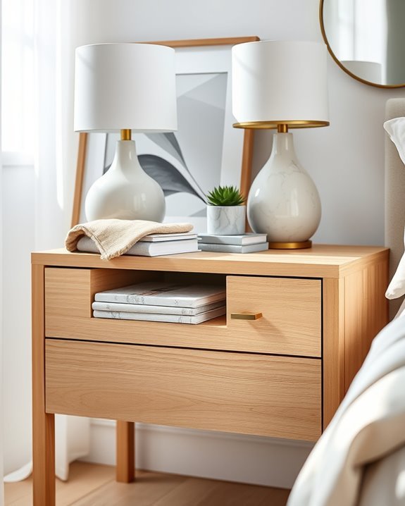 organized bedside table solutions