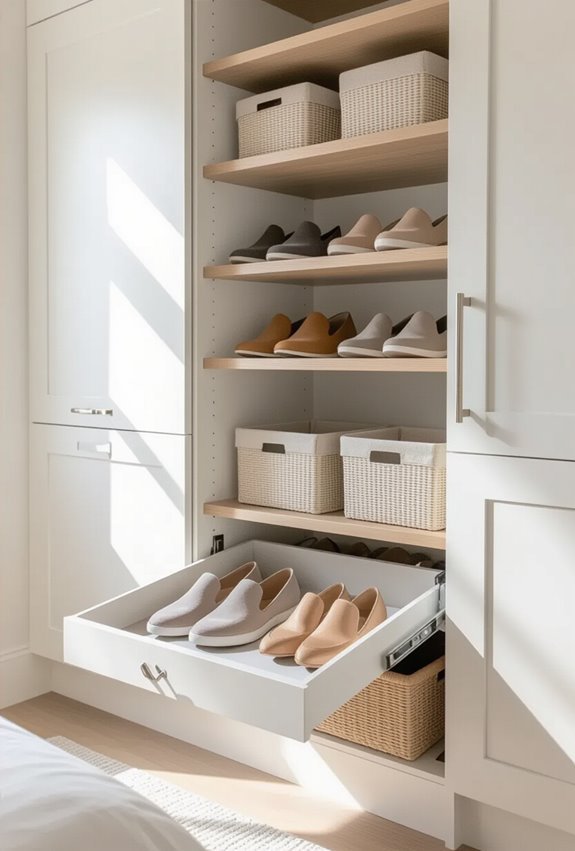 organized breathable modular shoe storage